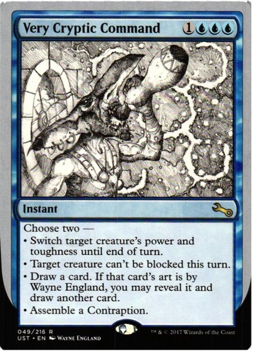 Very cryptic command r - command,